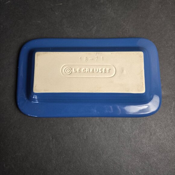 Le Creuset Cobalt Blue Butter Dish BOTTOM ONLY Replacement 18-21 - Picture 4 of 8